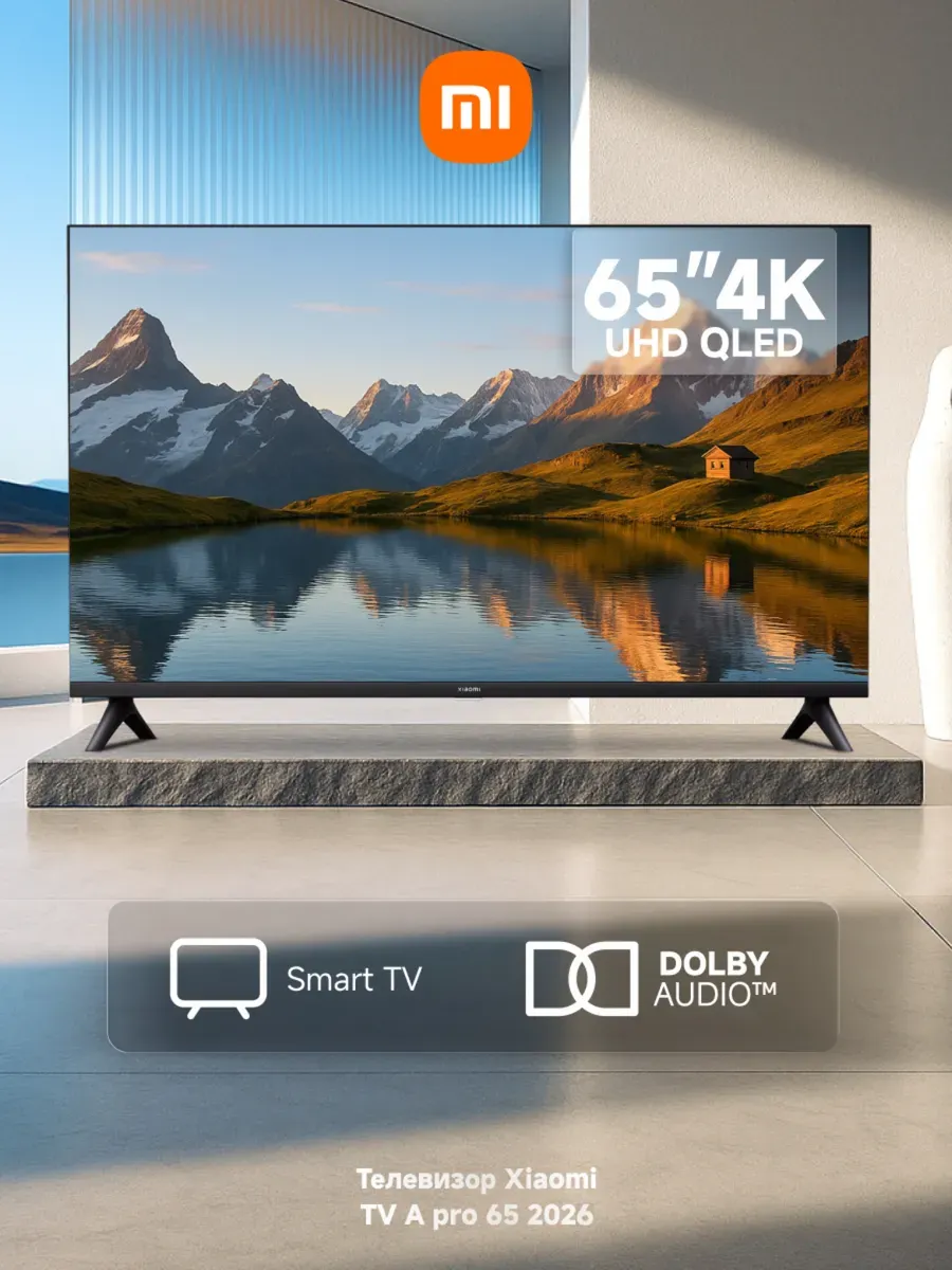 Телевизор LED TV A Pro 65 2026 4K UHD черный Xiaomi